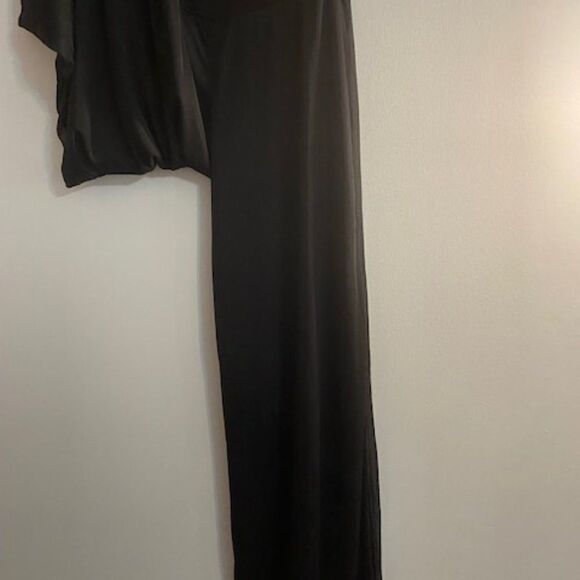 I.N. San Francisco Black high waisted overlay wide leg pants, size Large - Picture 4 of 4